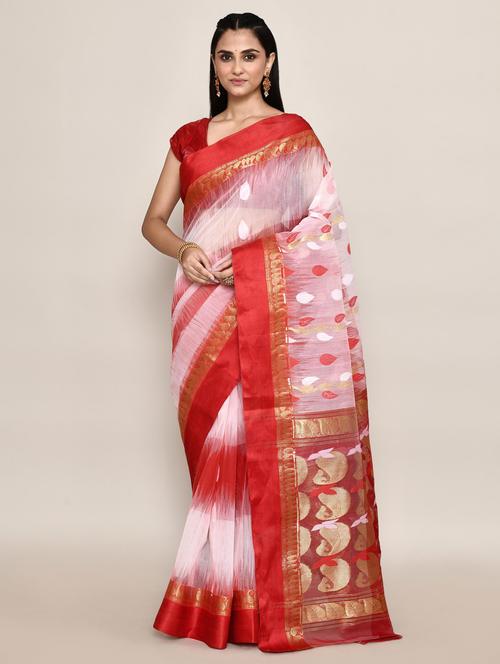 women self design handloom saree - 21583389 - Very Small Image - 1