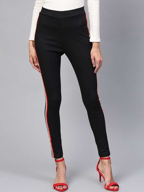 women high rise solid jegging - 21593123 - Very Small Image - 1