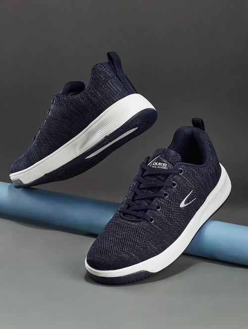 men navy blue lace up casual shoes - 21597640 - Very Small Image - 1