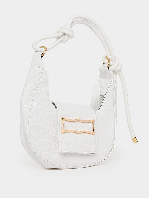 women white solid handbag - 21618110 - Very Small Image - 1
