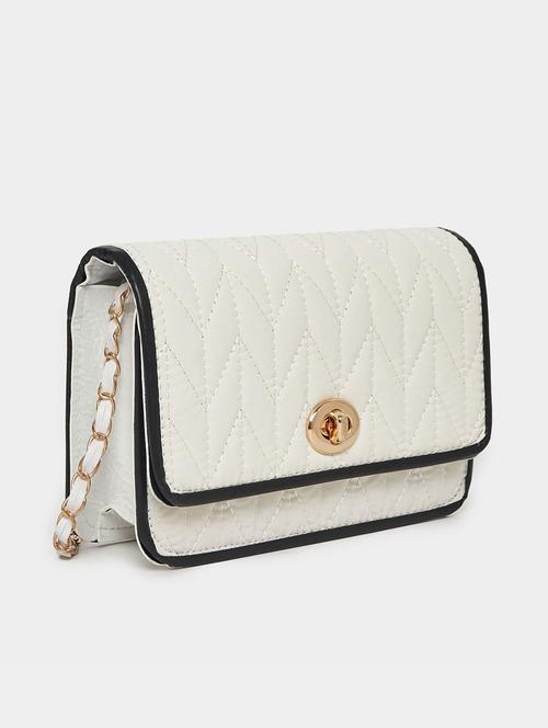 women white textured sling bag - 21631988 - Very Small Image - 1