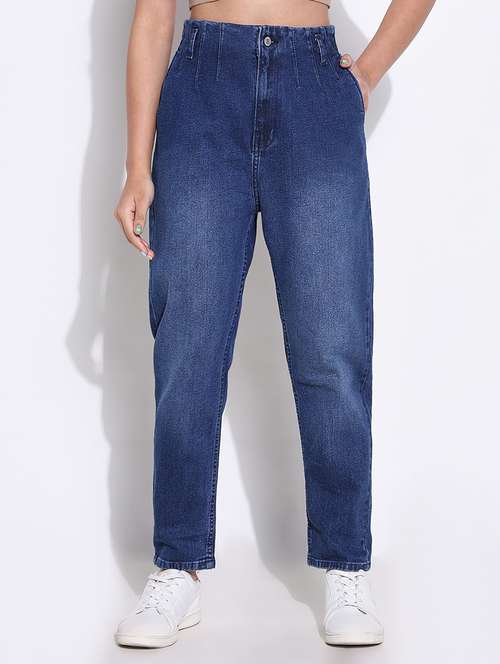 women high rise denim jeans - 21661513 - Very Small Image - 1