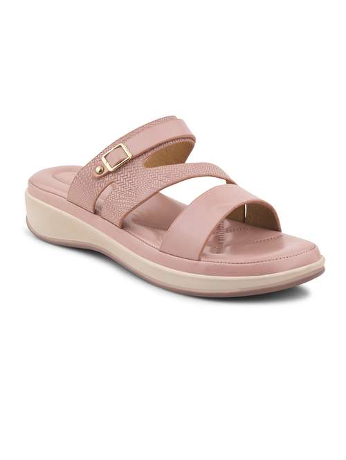 women nude solid slip on sandal - 21664348 - Very Small Image - 1