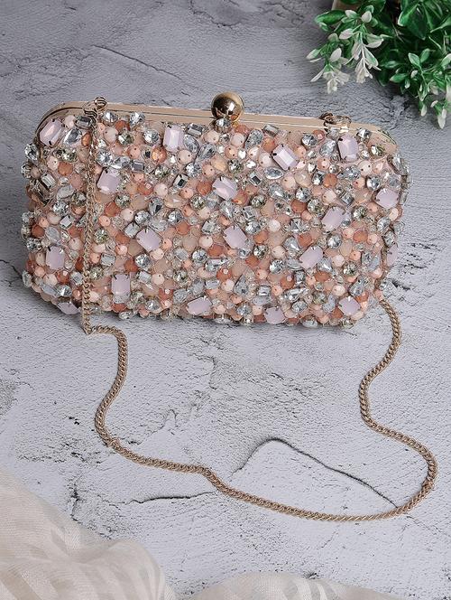 women embellished box clutch - 21664884 - Very Small Image - 1