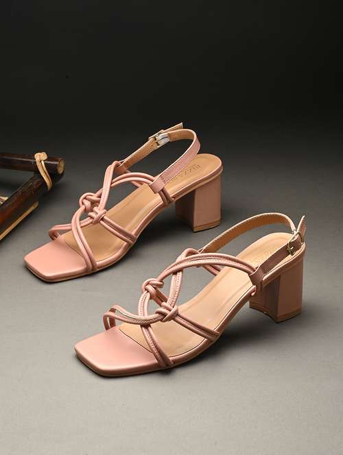 women peach back strap sandal - 21676024 - Very Small Image - 1