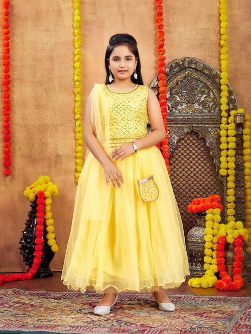 girls sequin work lehenga choli set with attached bag - 21694915 - Very Small Image - 1