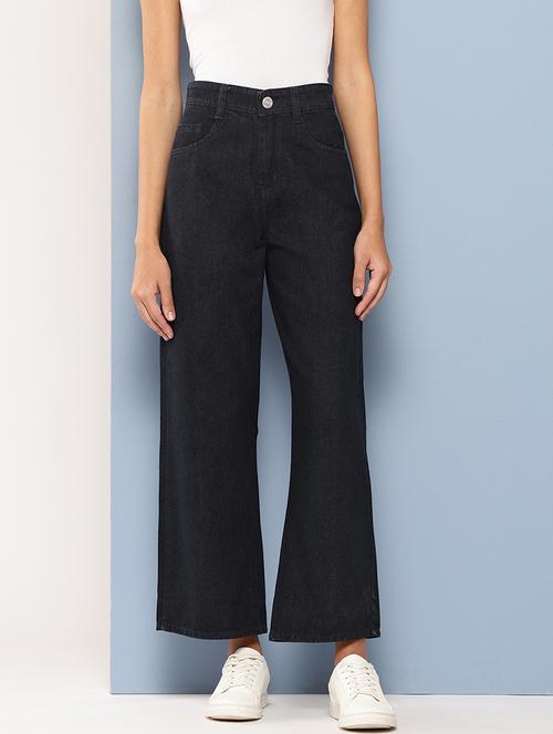 women high rise plain bootcut jeans - 21695004 - Very Small Image - 1