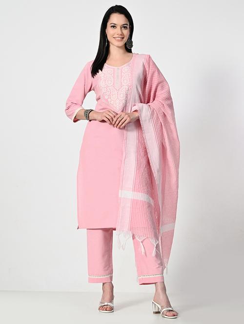women embroidered kurta pant set with duaptta - 21696492 - Very Small Image - 1