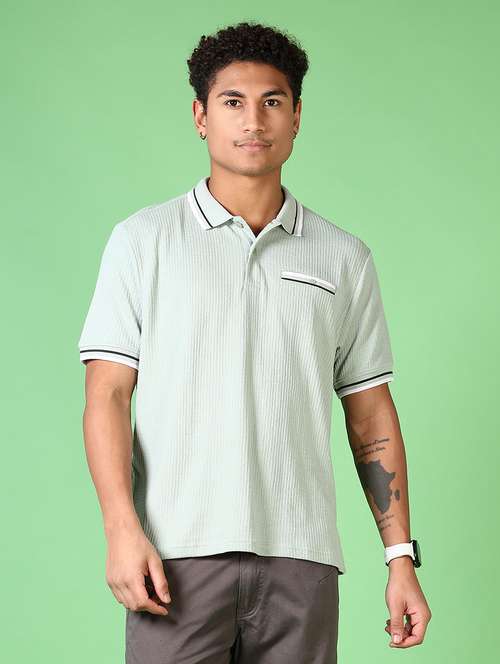 men short sleeves solid plain t-shirt - 21703855 - Very Small Image - 1
