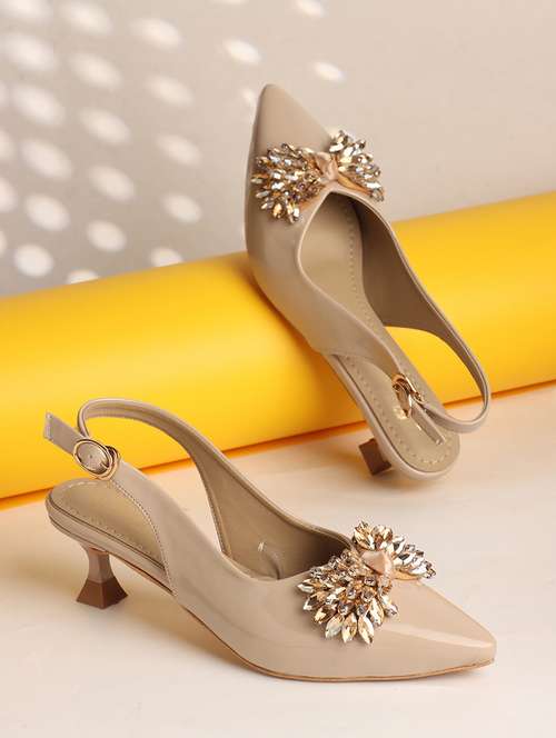 women beige back strap sandal - 21704604 - Very Small Image - 1