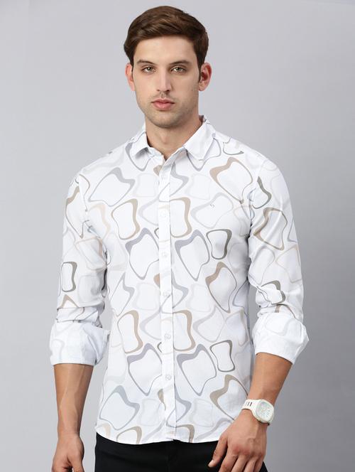 men printed collared casual shirt - 21712362 - Very Small Image - 1