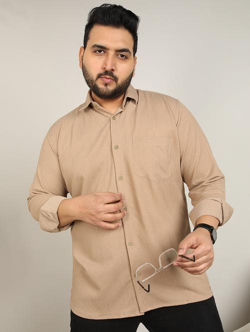men solid long sleeve casual shirt - 21725453 - Very Small Image - 1
