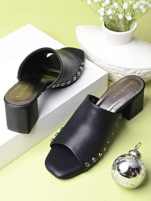 women black slip on sandal - 21748378 - Very Small Image - 1