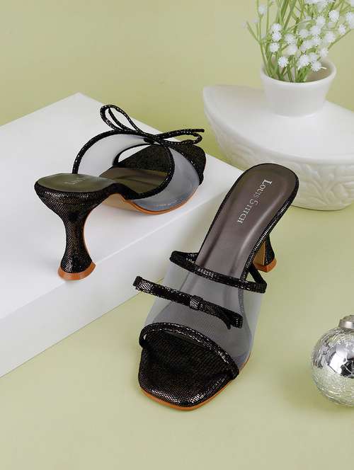 women black slip on sandals - 21748391 - Very Small Image - 1
