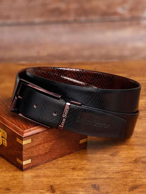 men pin buckle reversible leather belt - 21762066 - Very Small Image - 1