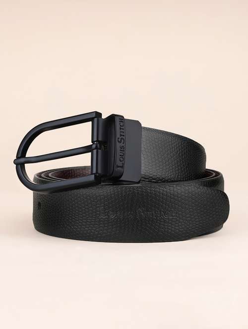 men pin buckle reversible leather belt - 21762082 - Very Small Image - 1