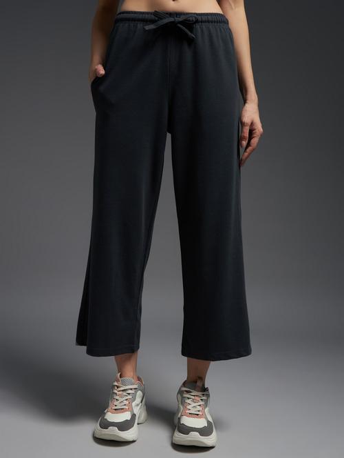 women solid mid rise track pant - 21762351 - Very Small Image - 1