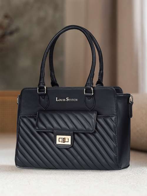 women black textured handbag - 21768080 - Very Small Image - 1