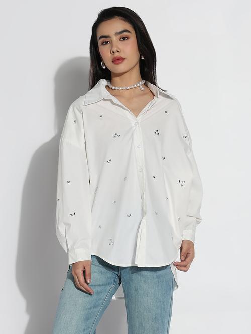 white cotton regular shirt - 21843106 - Very Small Image - 1