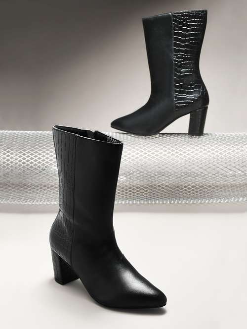 women black calf length boot - 21845529 - Very Small Image - 1
