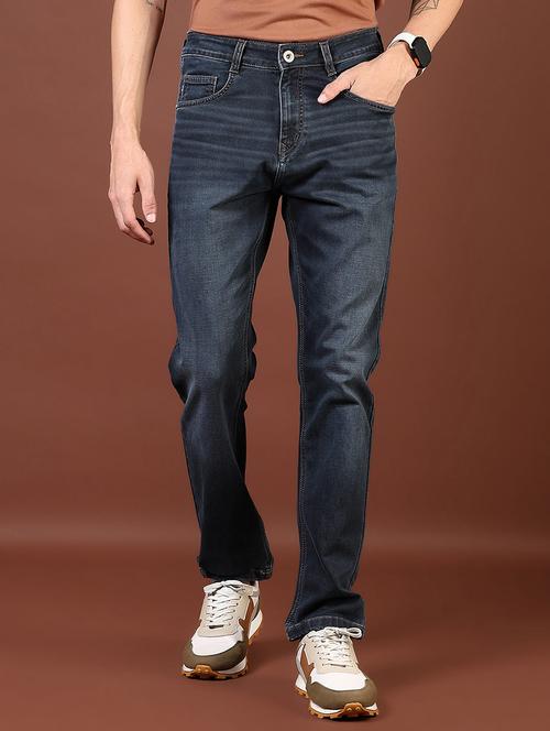 men washed mid rise full length denim jeans - 21855255 - Very Small Image - 1