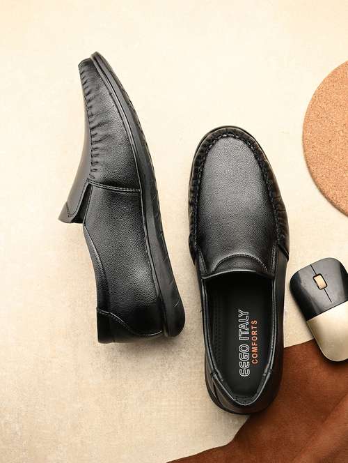 men black slip on formal shoes - 21948564 - Very Small Image - 1
