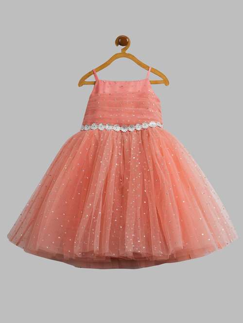 girls embellished shoulder strap fit & flare dress - 21963197 - Very Small Image - 1