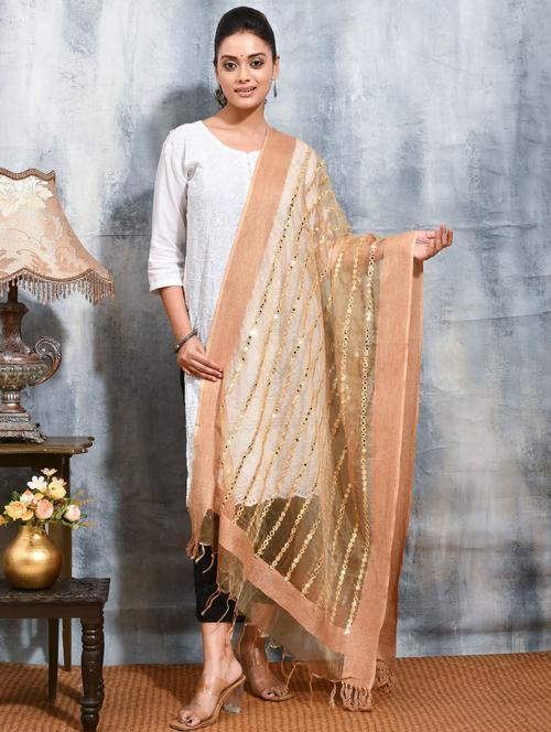 women mirror work casual wear dupatta - 21965685 - Very Small Image - 1