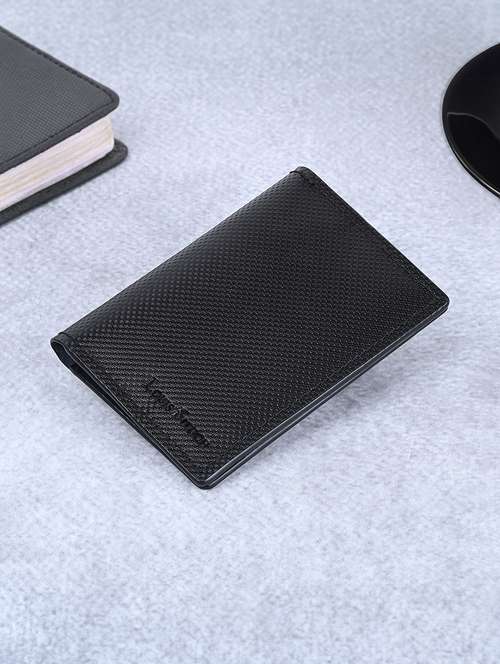 men black textured leather wallet - 21966122 - Very Small Image - 1