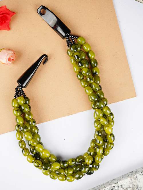 ethnic tribal handmade resin beaded fashion necklace - 21982856 - Very Small Image - 1