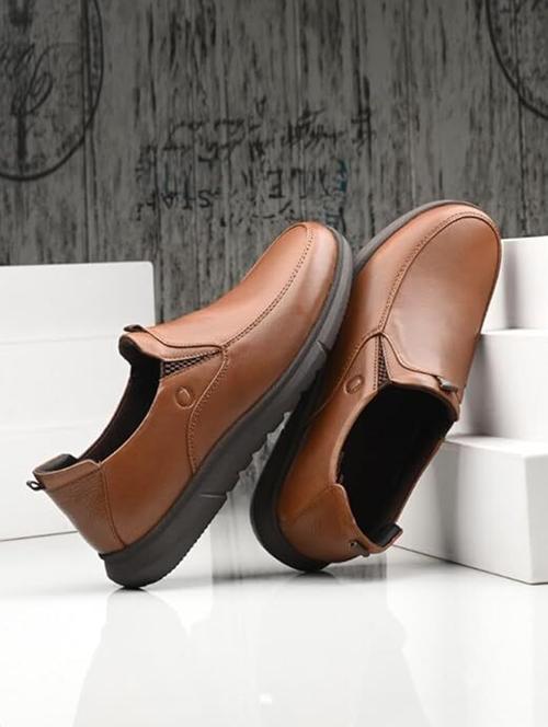 egroose men's 0 gravity genuine leather premium quality loafer shoes - 21998754 - Very Small Image - 1