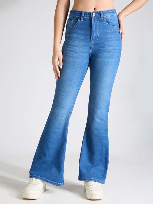 womem solid high rise bootcut jean - 21998823 - Very Small Image - 1