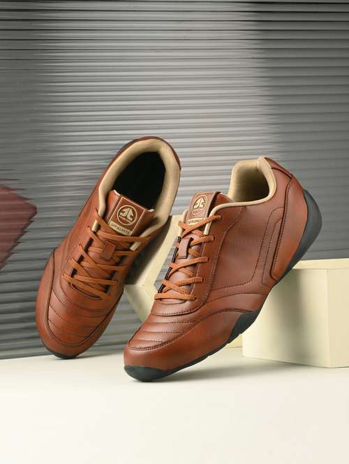 men tan lace up shoe - 22020502 - Very Small Image - 1