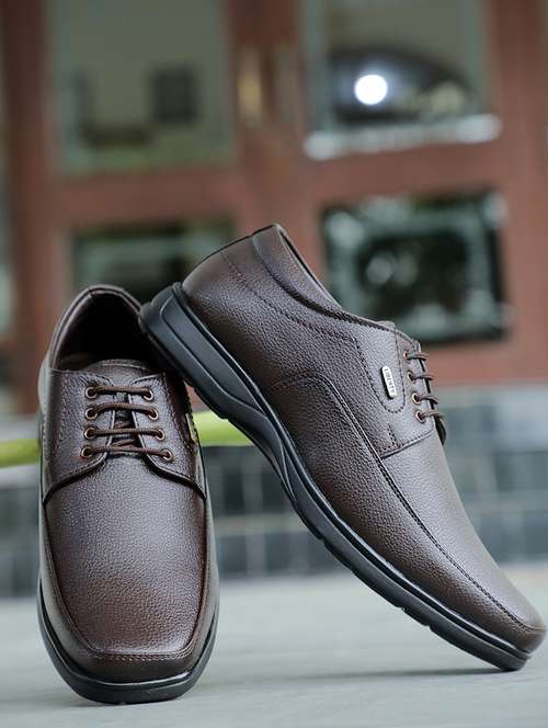 men brown lace-up derby - 22029203 - Very Small Image - 1