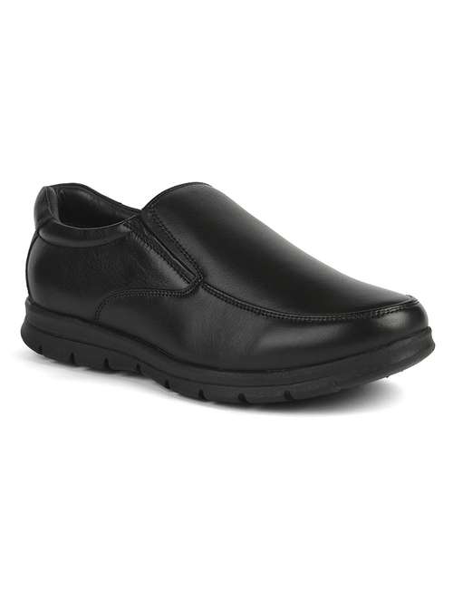 men solid slip on formal shoes - 22029237 - Very Small Image - 1
