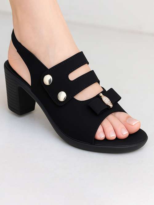 women solid back strap sandal - 22029580 - Very Small Image - 1