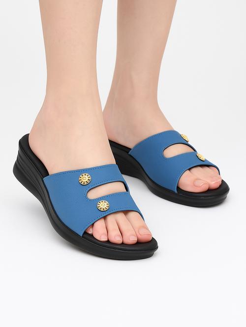 women solid slip on wedges - 22029633 - Very Small Image - 1