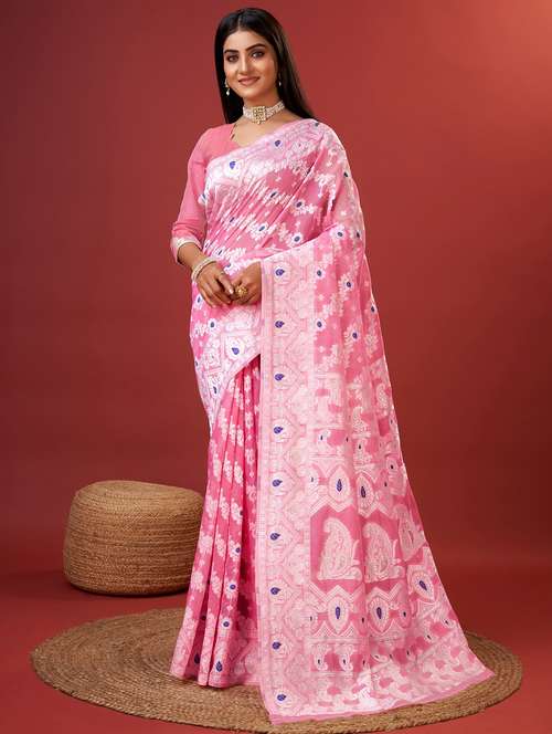 women self design banarasi saree with blouse - 22029987 - Very Small Image - 1