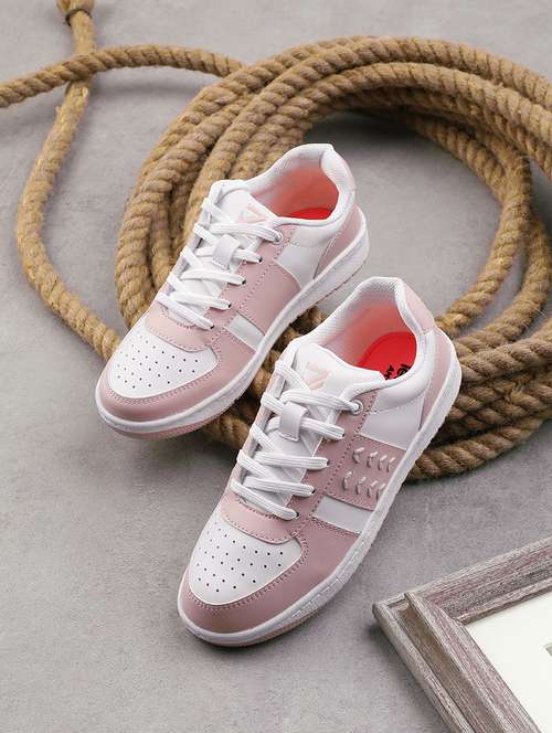 women peach lace-up sneaker - 22030117 - Very Small Image - 1