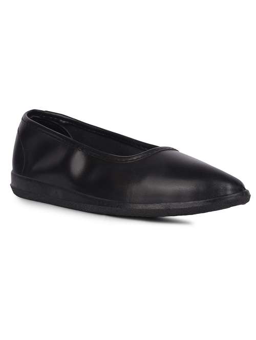 women black solid slip on ballerina - 22030139 - Very Small Image - 1