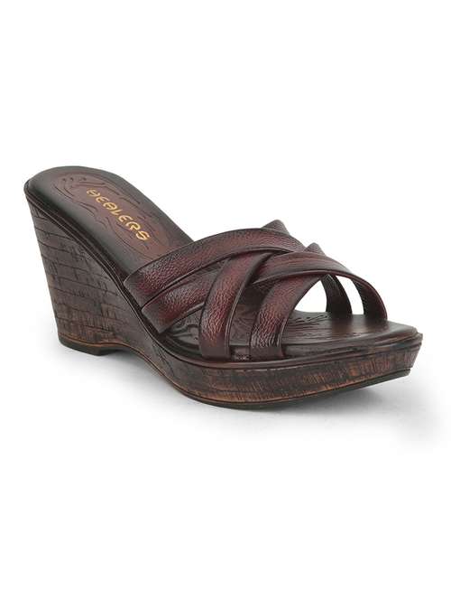 women solid slip on wedges - 22030144 - Very Small Image - 1