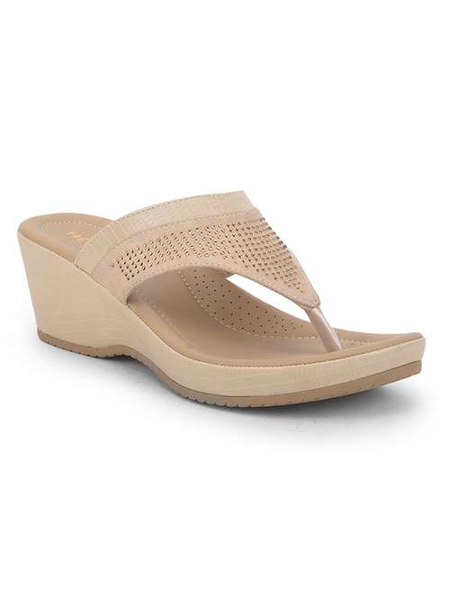 women solid slip on wedges - 22030158 - Very Small Image - 1
