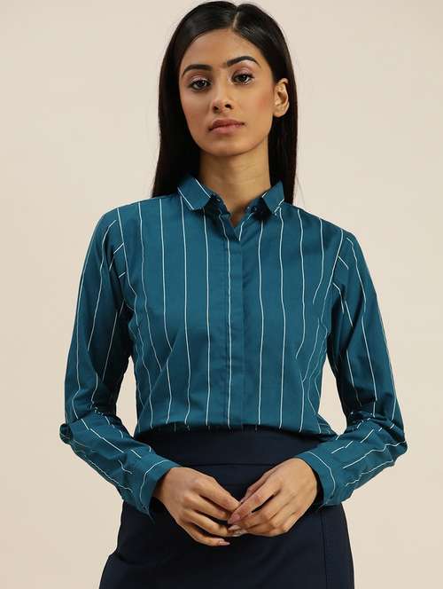 blue cotton regular shirt - 22038505 - Very Small Image - 1