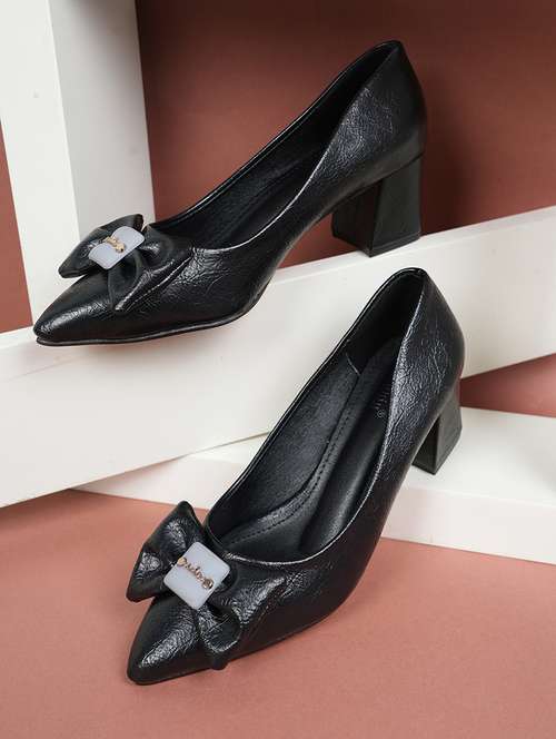 women black slip on pump - 22072142 - Very Small Image - 1