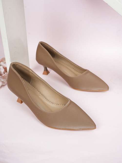 women beige slip on pump - 22072150 - Very Small Image - 1