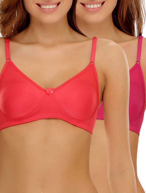set of 2 bow patch bra  - 10970886 - Very Small Image - 1