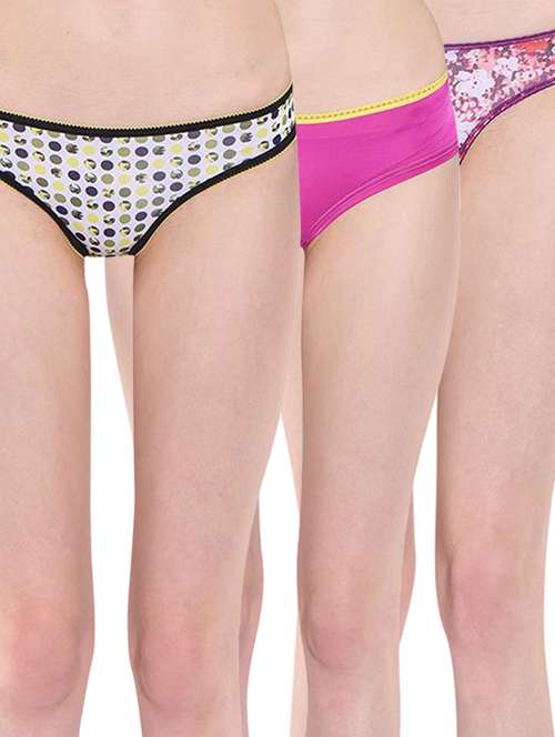 multicolored polyester panties set - 11144366 - Very Small Image - 1