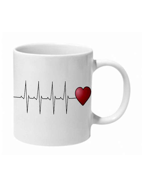 mooch wale heart beat ceramic mug - 11280482 - Very Small Image - 1