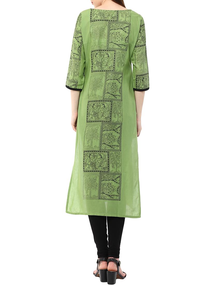 women's straight kurta - 11789260 - Standard Image - 2