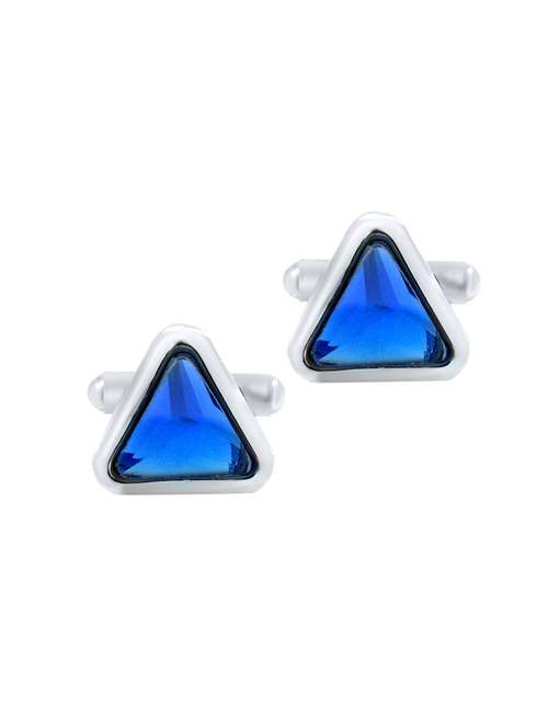 blue metal cufflink - 11827667 - Very Small Image - 1